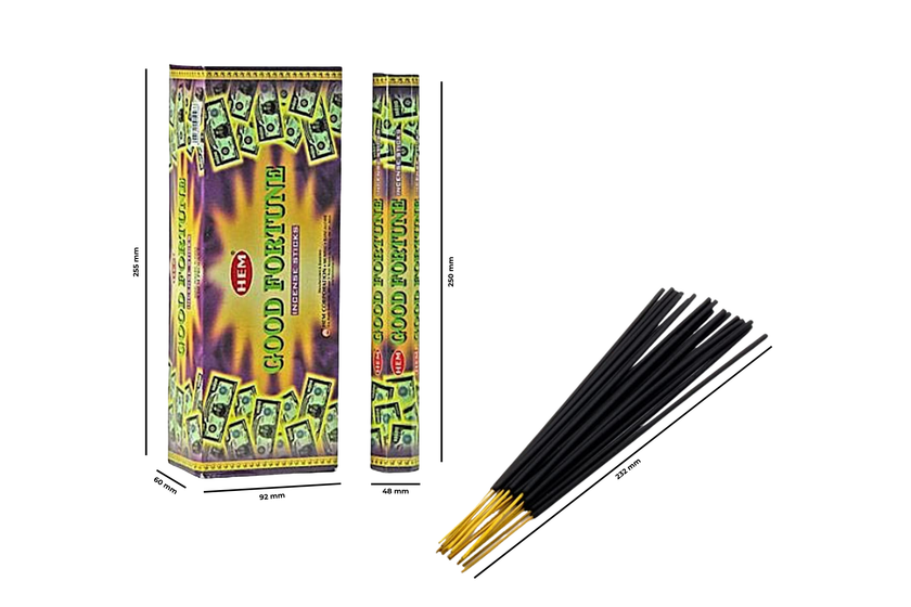 Hem Good Fortune Hexa Incense Sticks