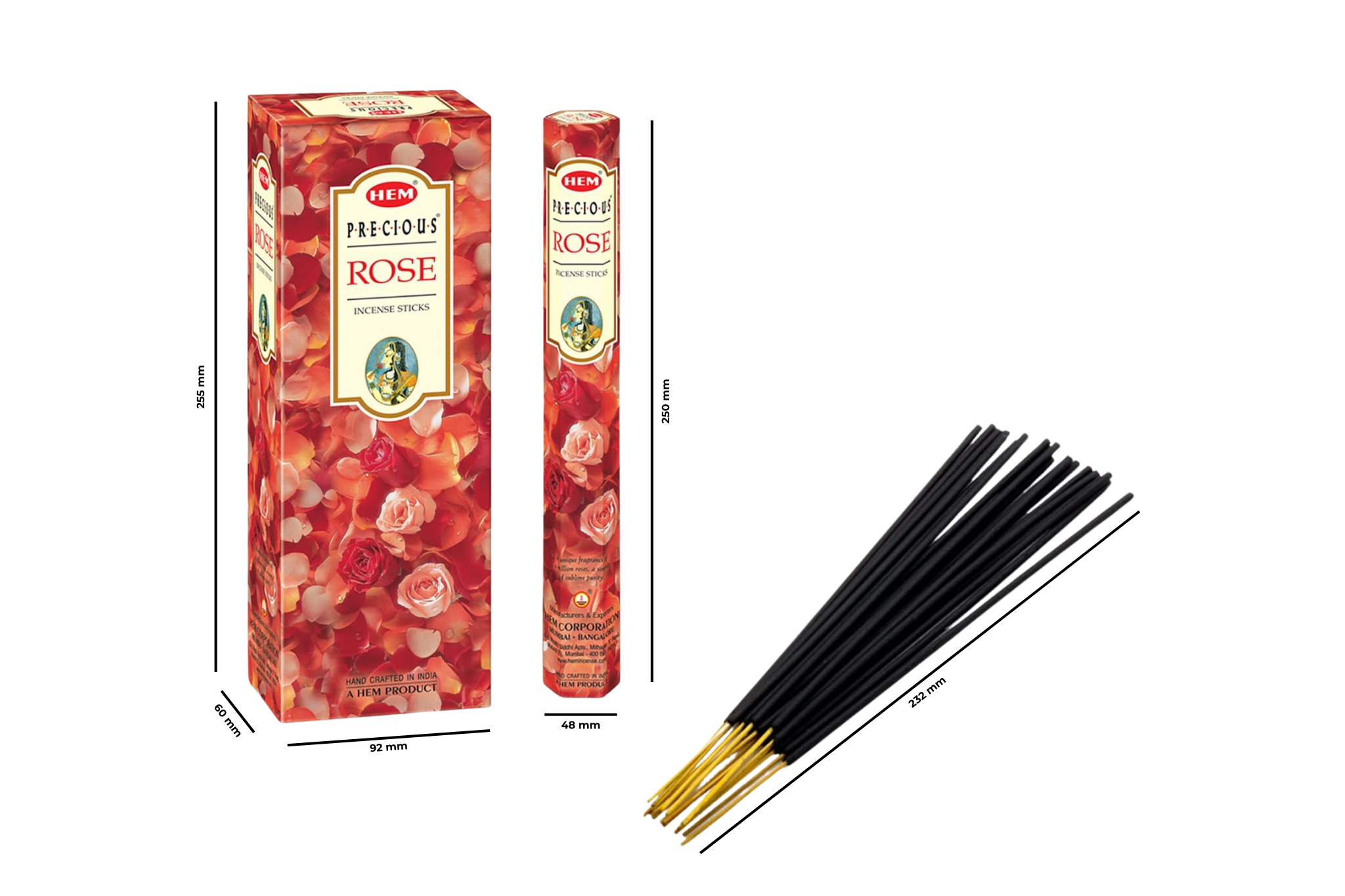 Hem Rose Hexa Incense Sticks