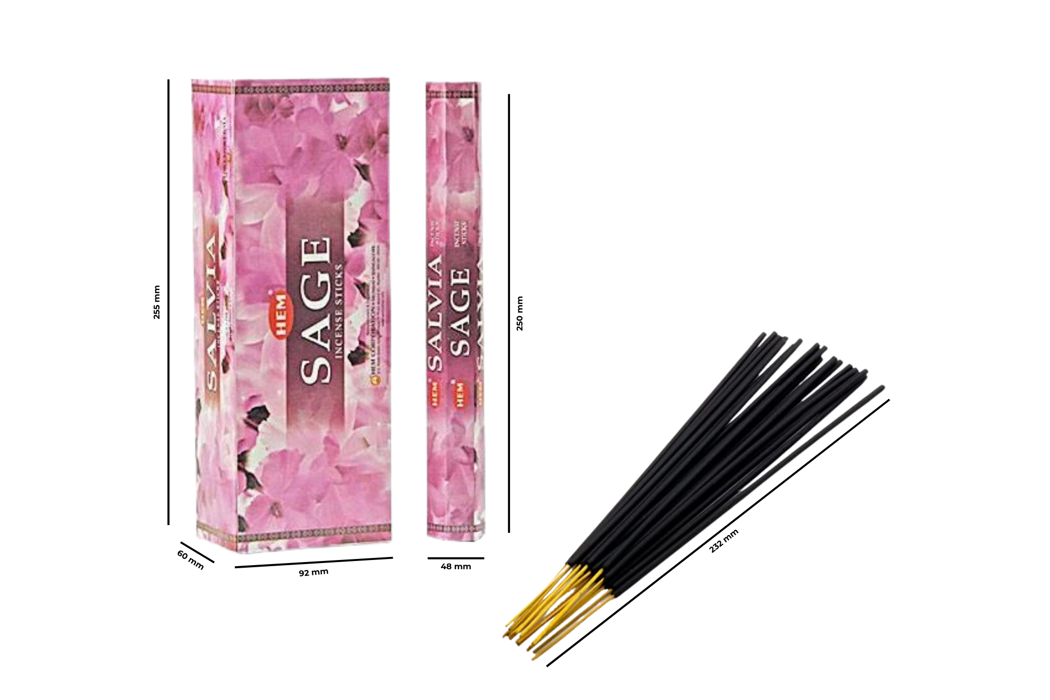 Hem Sage Hexa Incense Sticks