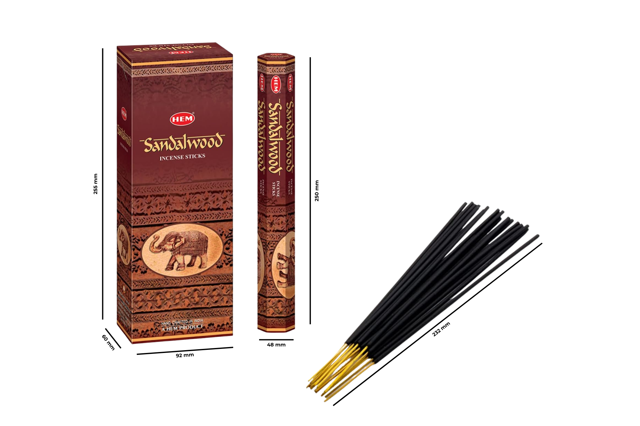 Hem Sandalwood Hexa Incense Sticks