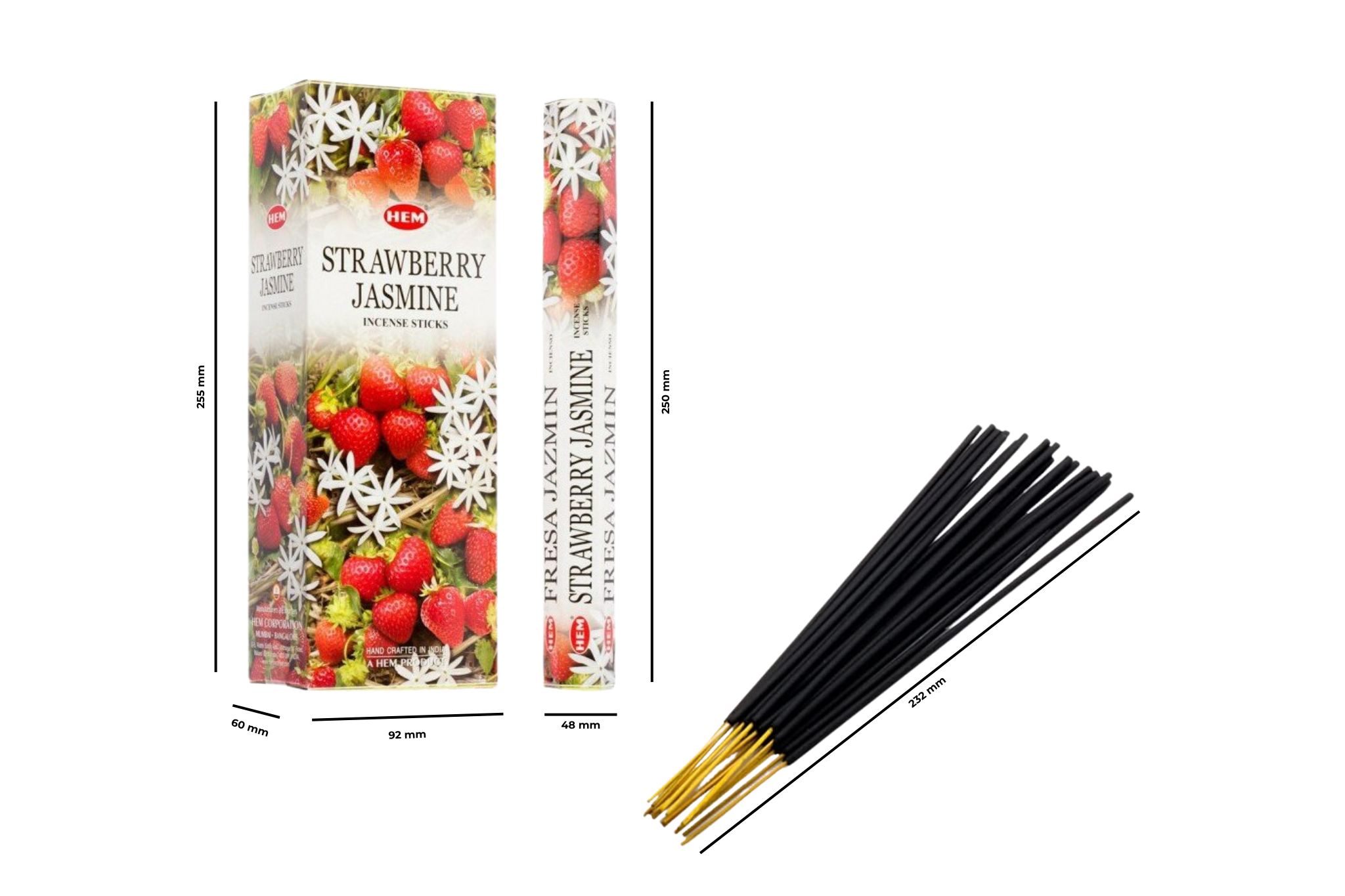Hem Strawberry Jasmine Hexa Incense Sticks