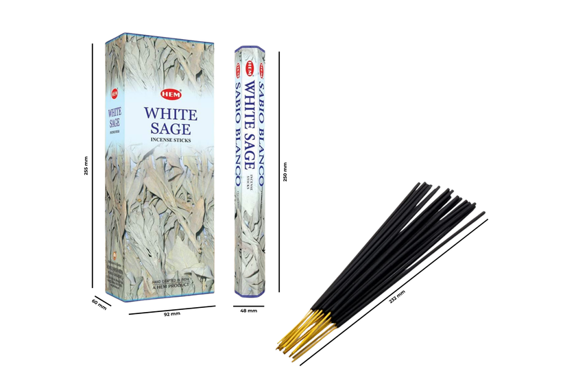 Hem White Sage Hexa Incense Sticks