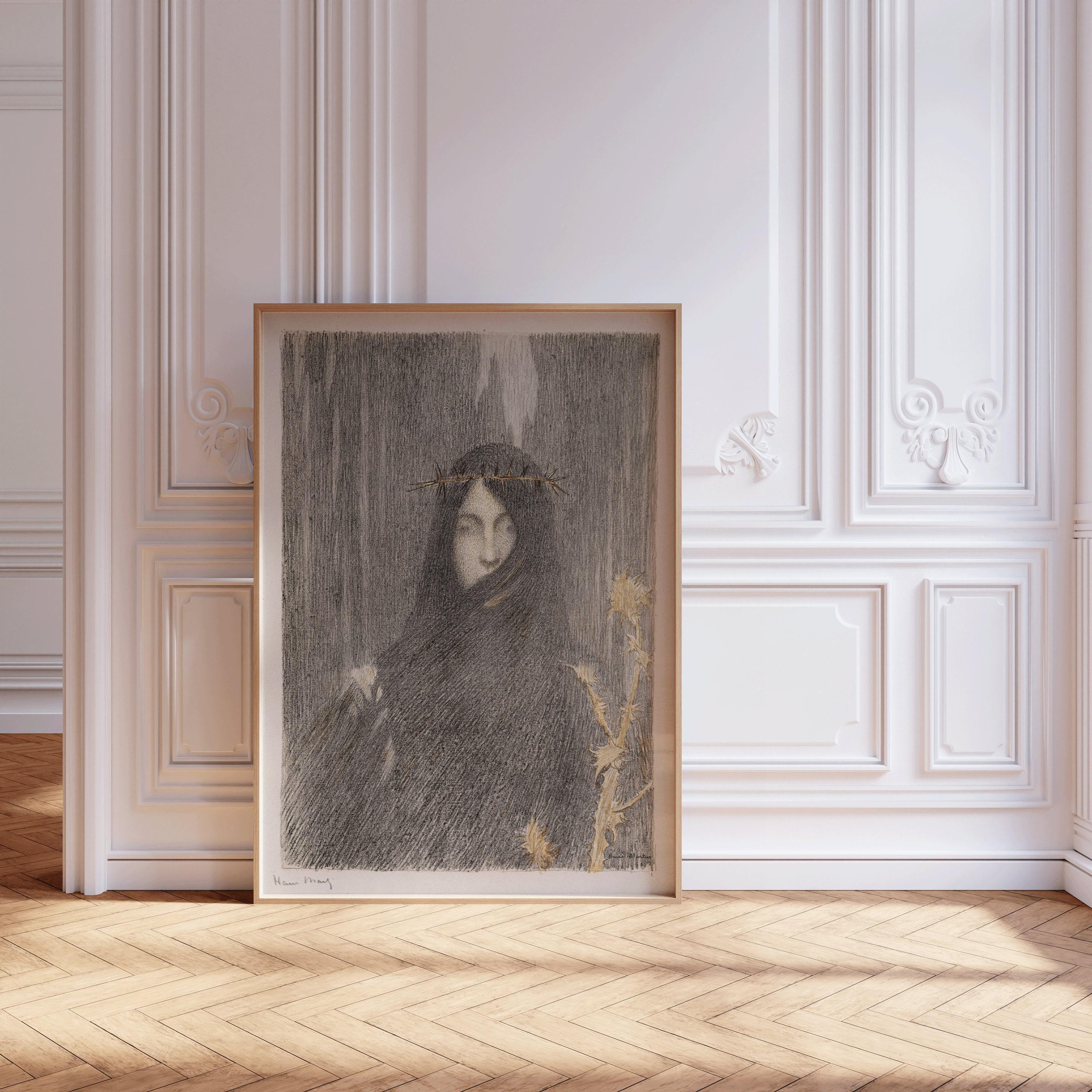 Henri Martin - Head of a Woman | Famous Vintage Impression Surreal Art (available handframed or unframed)