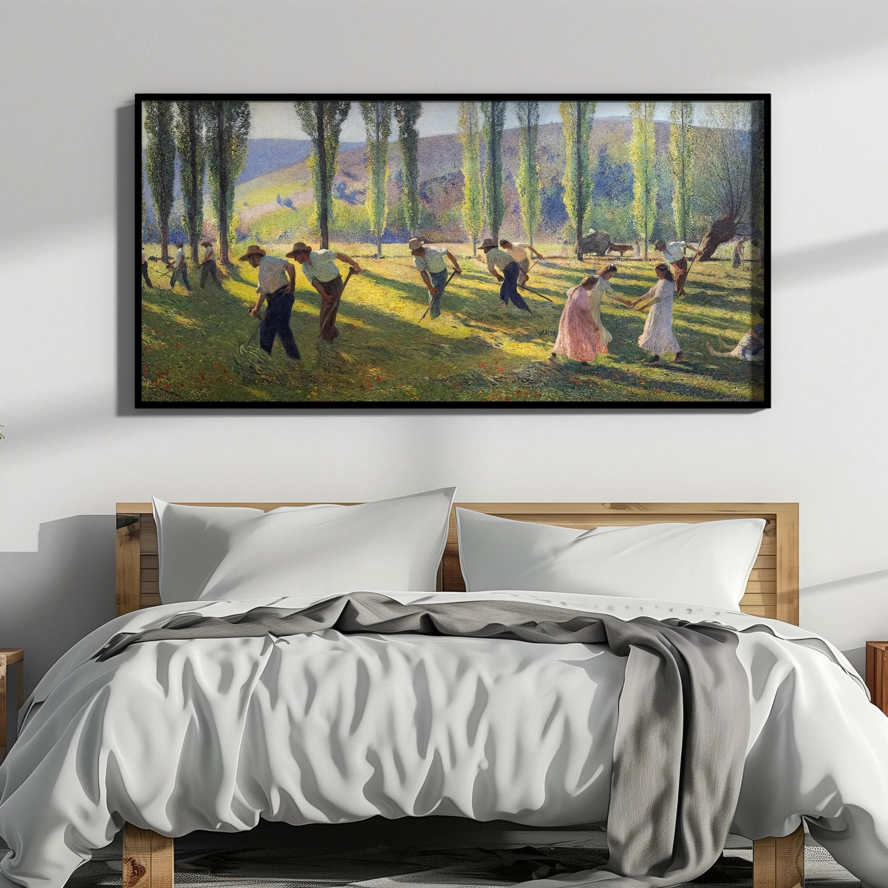 Henri Martin Impressionist Art Print: Summer Landscape, Tranquil Vintage Painting