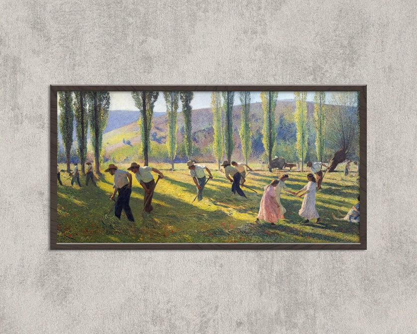Henri Martin Impressionist Art Print: Summer Landscape, Tranquil Vintage Painting