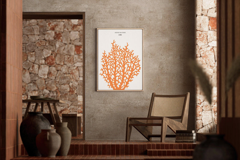 Henri Matisse - Le Corail 'Coral' | Exhibition Poster in Orange (available handframed or unframed)