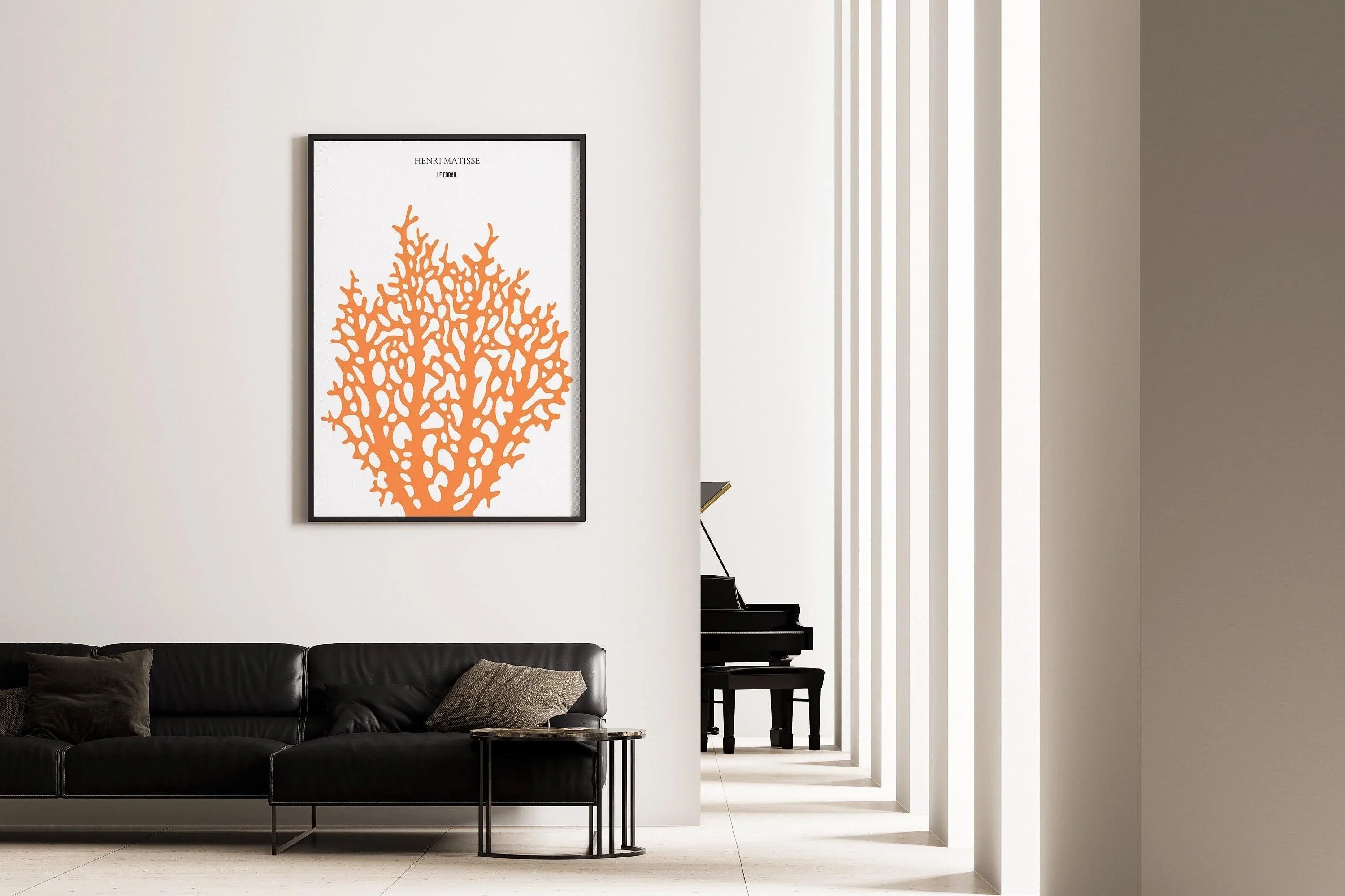 Henri Matisse - Le Corail 'Coral' | Exhibition Poster in Orange (available handframed or unframed)