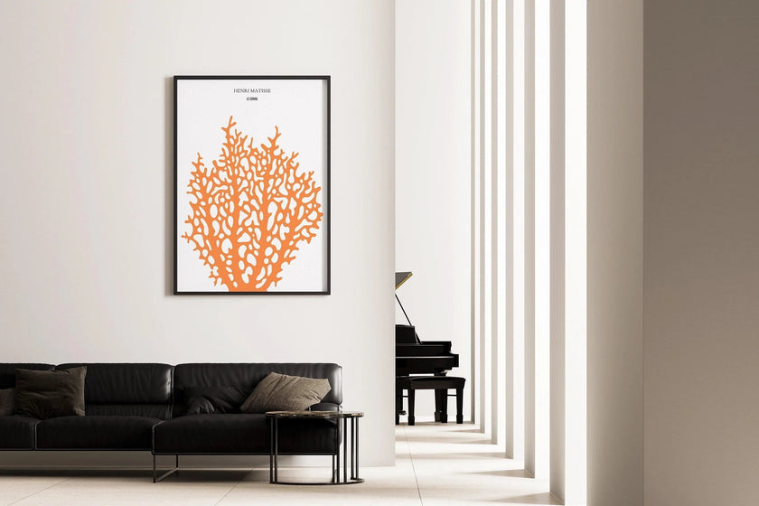 Henri Matisse - Le Corail 'Coral' | Exhibition Poster in Orange (available handframed or unframed)