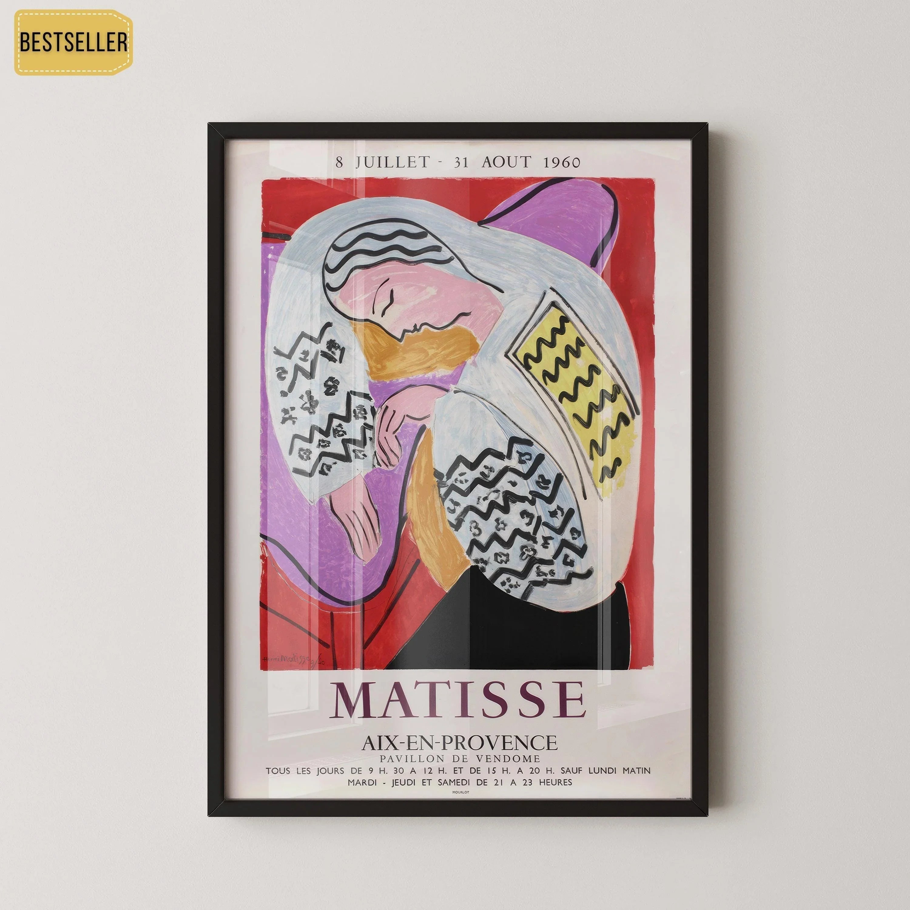 Henri Matisse - Le R√™ve Exhibition Giclee Print (Framed or Unframed)