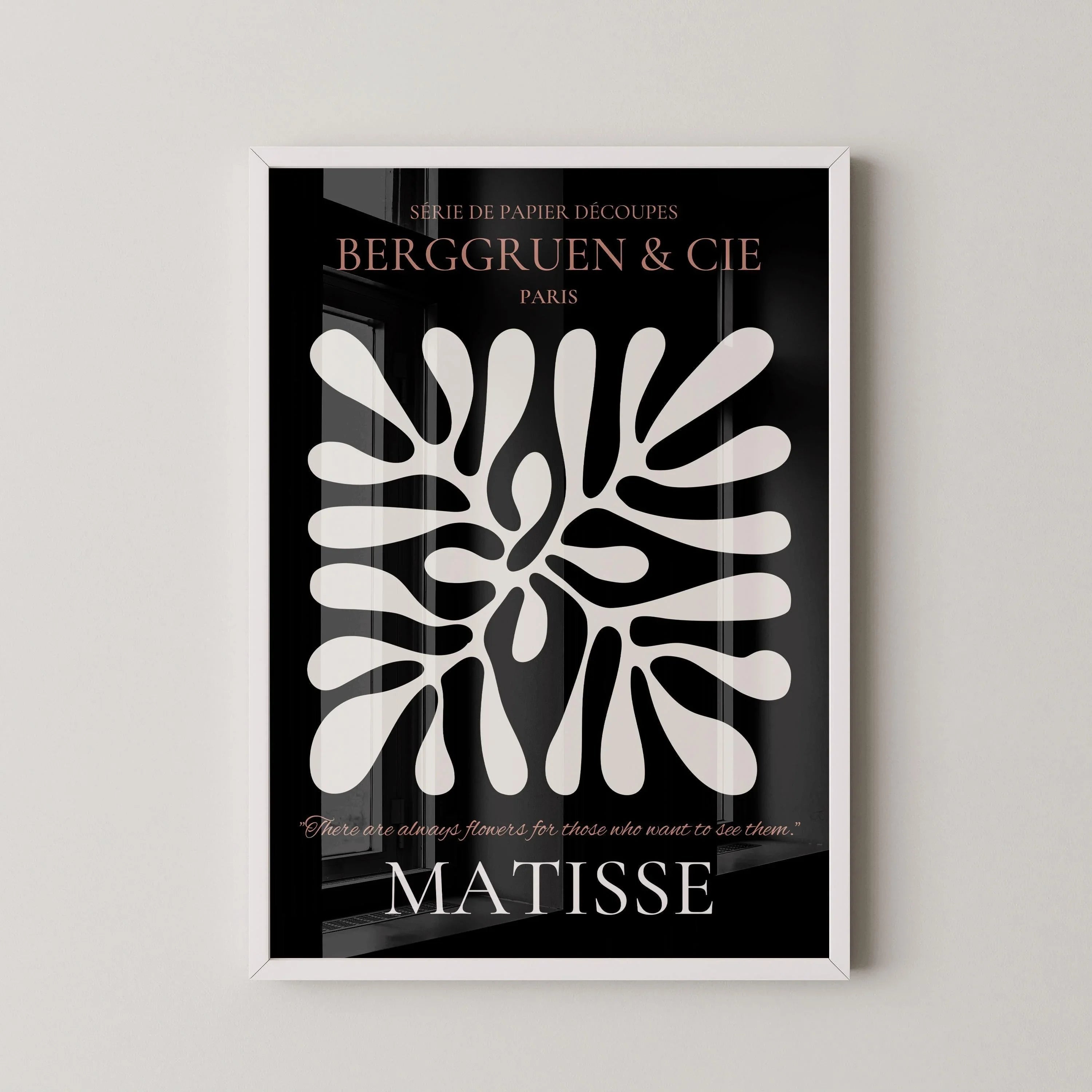 Henri Matisse Leaf Print: Black & Brown Exhibition Poster, Fine Art Giclee