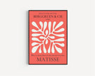 Henri Matisse Leaf Print: Red Exhibition Poster, Papier Decoupes