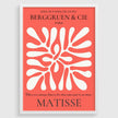 Henri Matisse Leaf Print: Red Exhibition Poster, Papier Decoupes