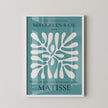 Henri Matisse Leaf Print: Teal Exhibition Poster, Museum Quality