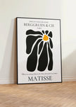 Henri Matisse - Papier Decoupes Black Flower | Famous Painting (available handframed or unframed)