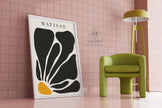 Henri Matisse - Papier Decoupes Black Flower | Famous Painting (available handframed or unframed)