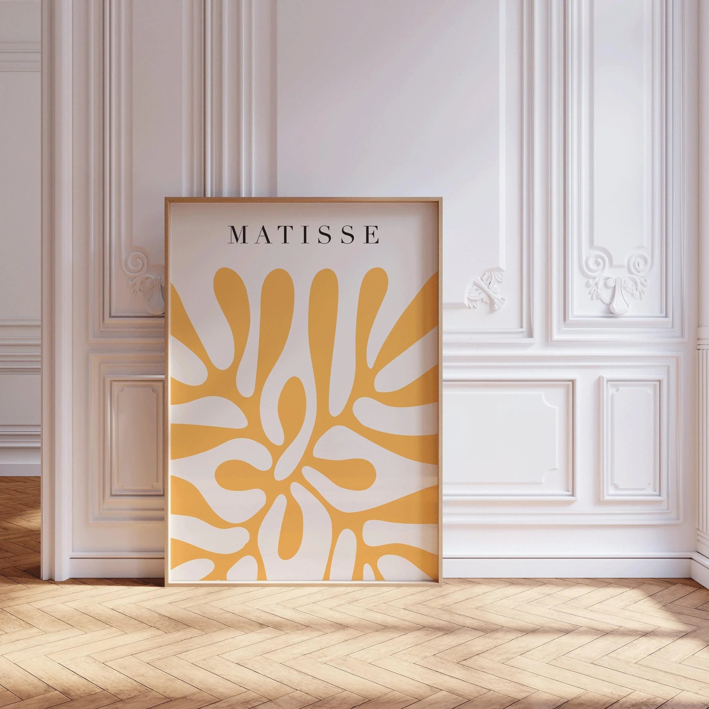 Henri Matisse - Papier Decoupes in Yellow | Famous Art (available handframed or unframed)