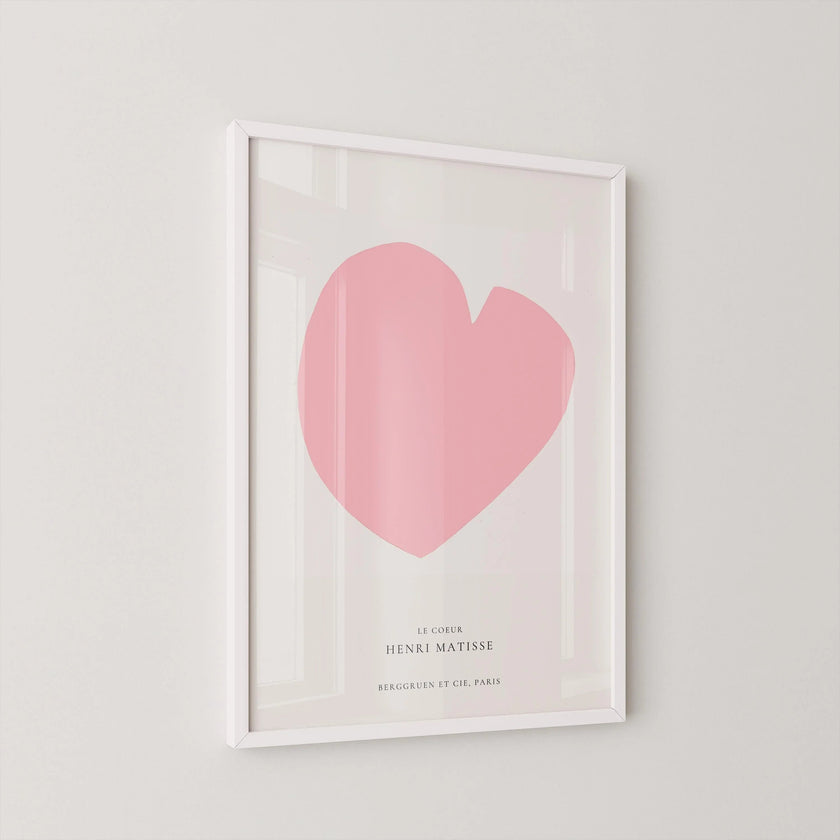 Henri Matisse 'The Heart' Giclee Art Print: Mid-Century Modern Pink