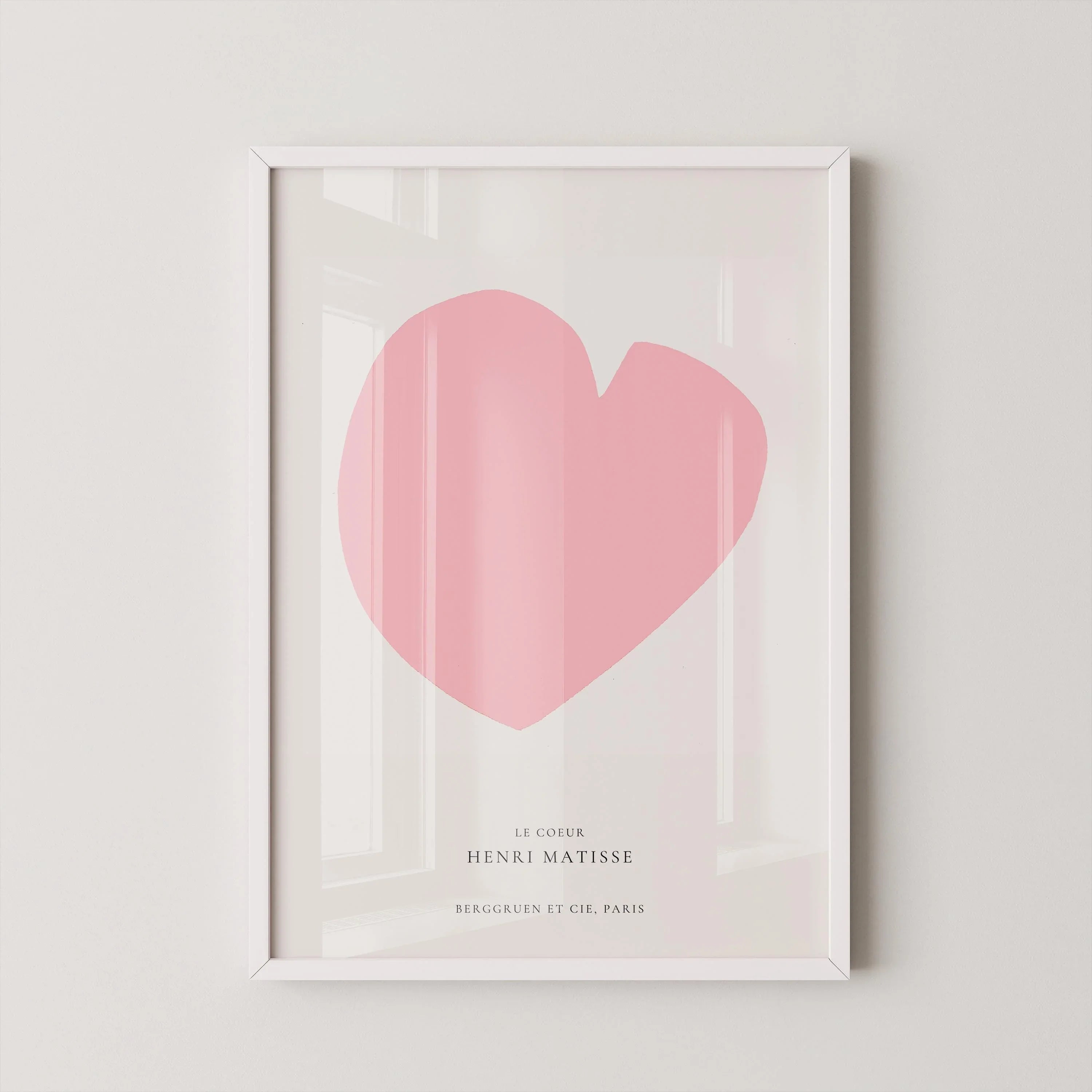 Henri Matisse 'The Heart' Giclee Art Print: Mid-Century Modern Pink
