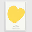 Henri Matisse - The Heart (Le Coeur) | Famous Art in Lemon Yellow (available handframed or unframed)