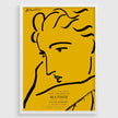 Henri Matisse Woman Profile Art Print: Yellow & Black Sketch, Giclee on Hahnemuhle Paper