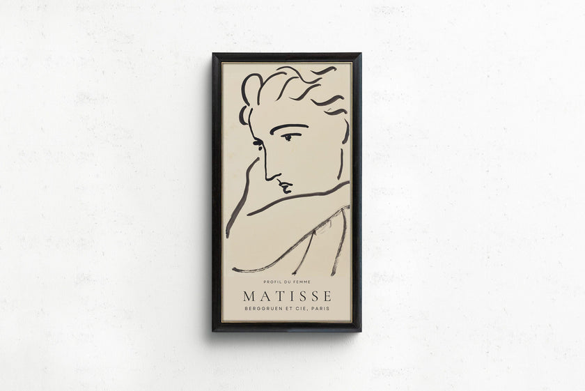 Henri Matisse Woman Profile Sketch Tall Art Print (2x1)