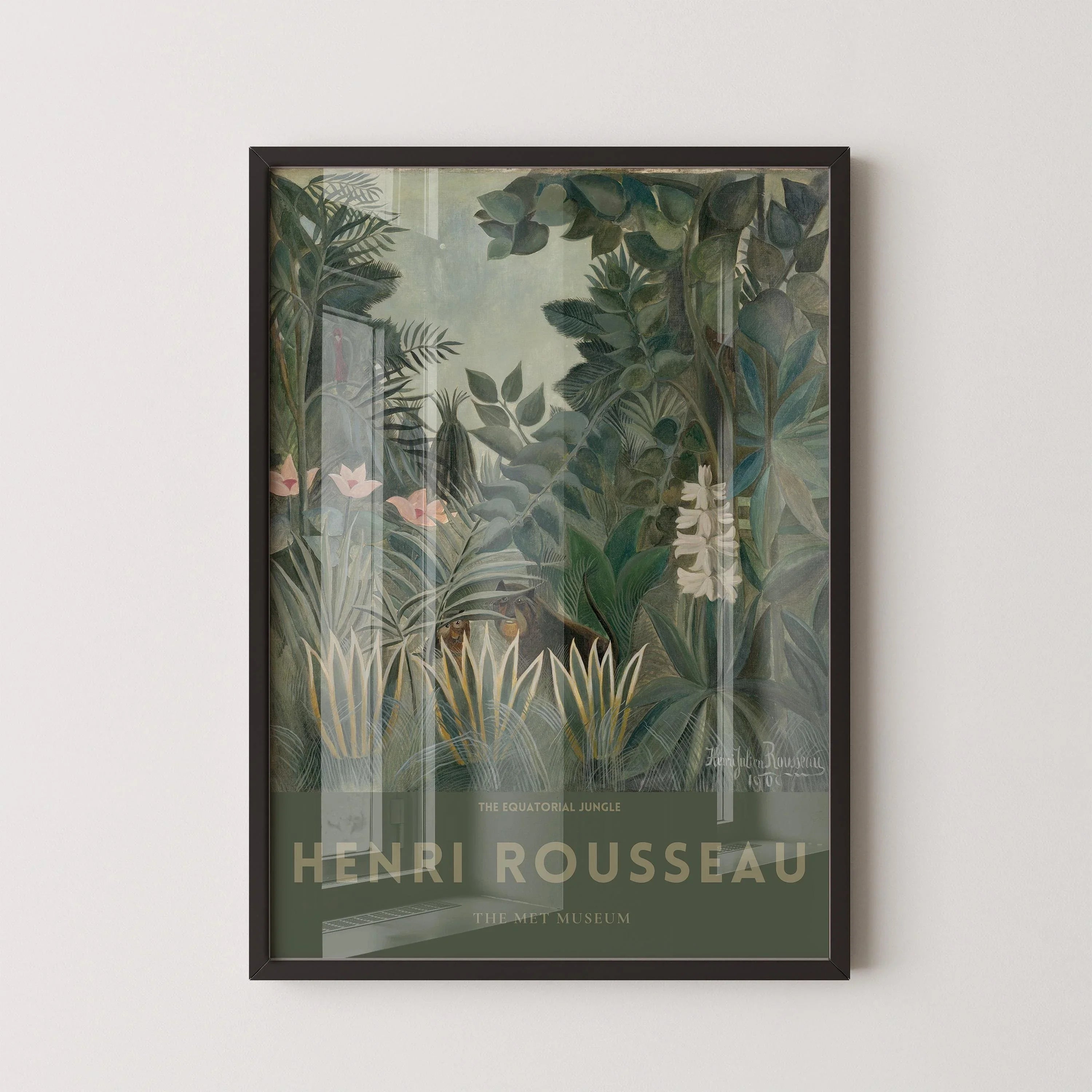 Henri Rousseau - The EQUATORIAL JUNGLE | Famous Art (available handframed or unframed)