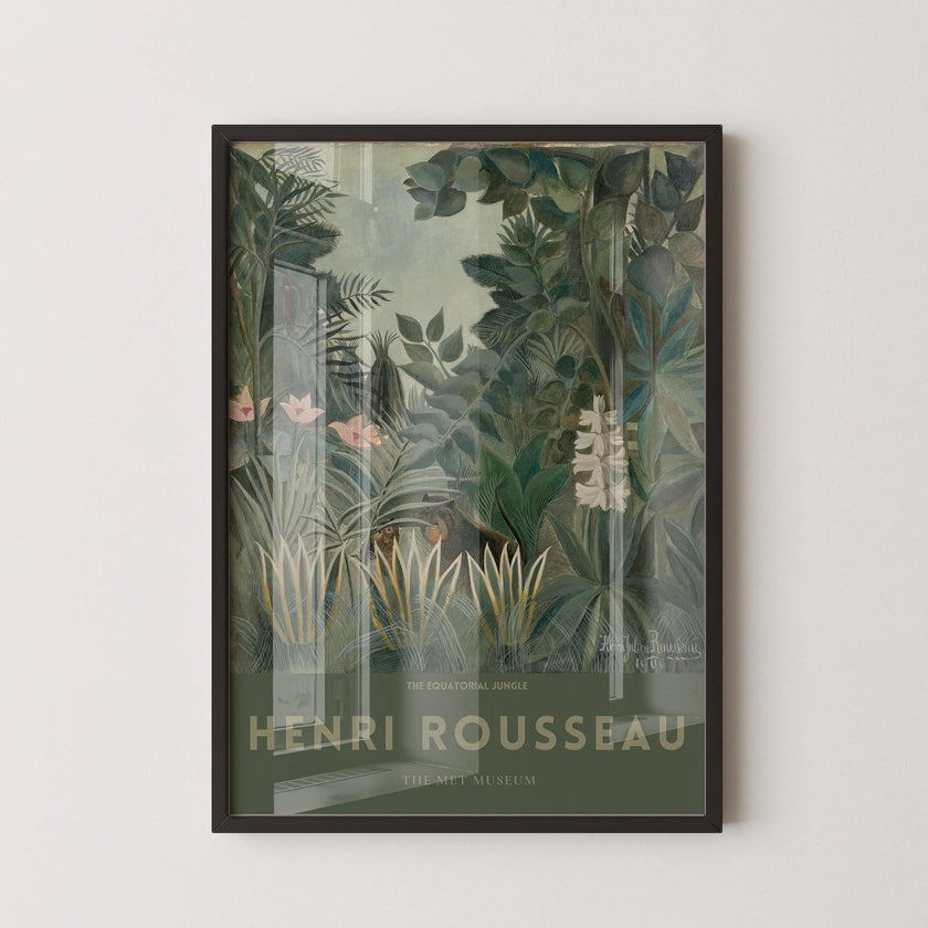 Henri Rousseau - The EQUATORIAL JUNGLE | Famous Art (available handframed or unframed)