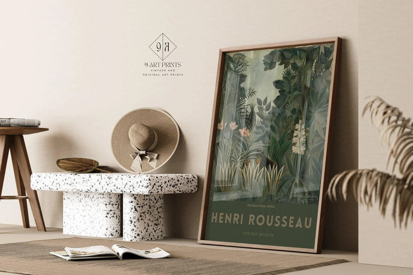 Henri Rousseau - The EQUATORIAL JUNGLE | Famous Art (available handframed or unframed)