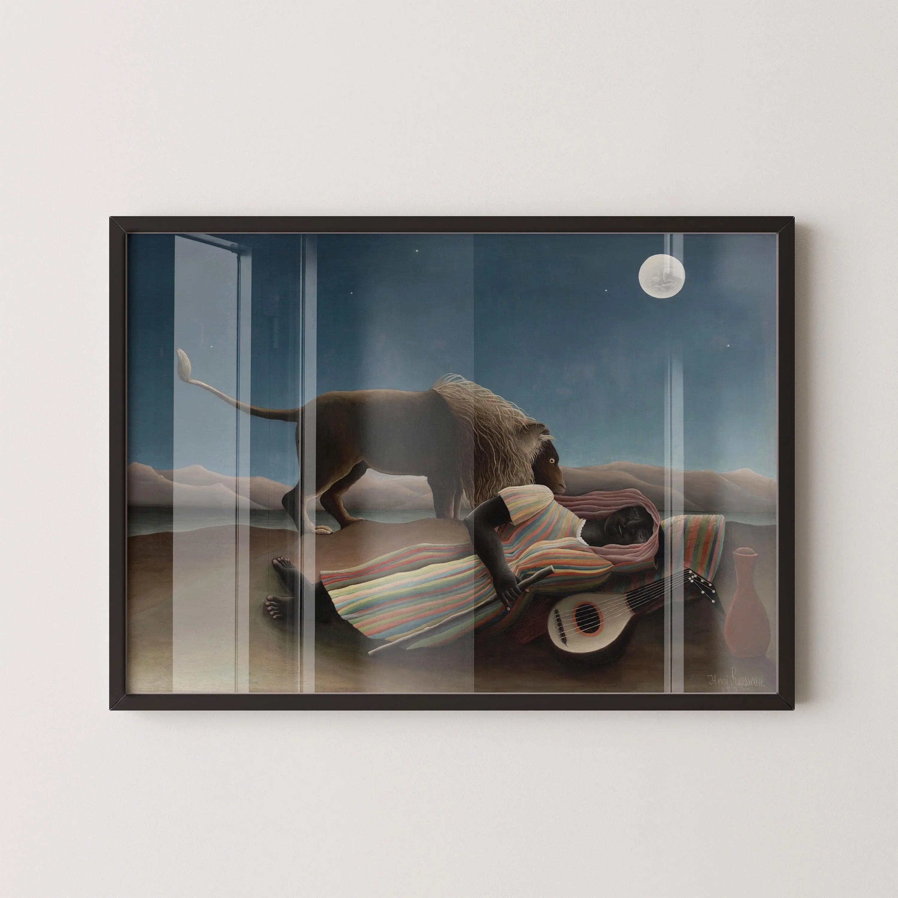 Henri Rousseau - The Sleeping Gypsy | Famous Art (available handframed or unframed)