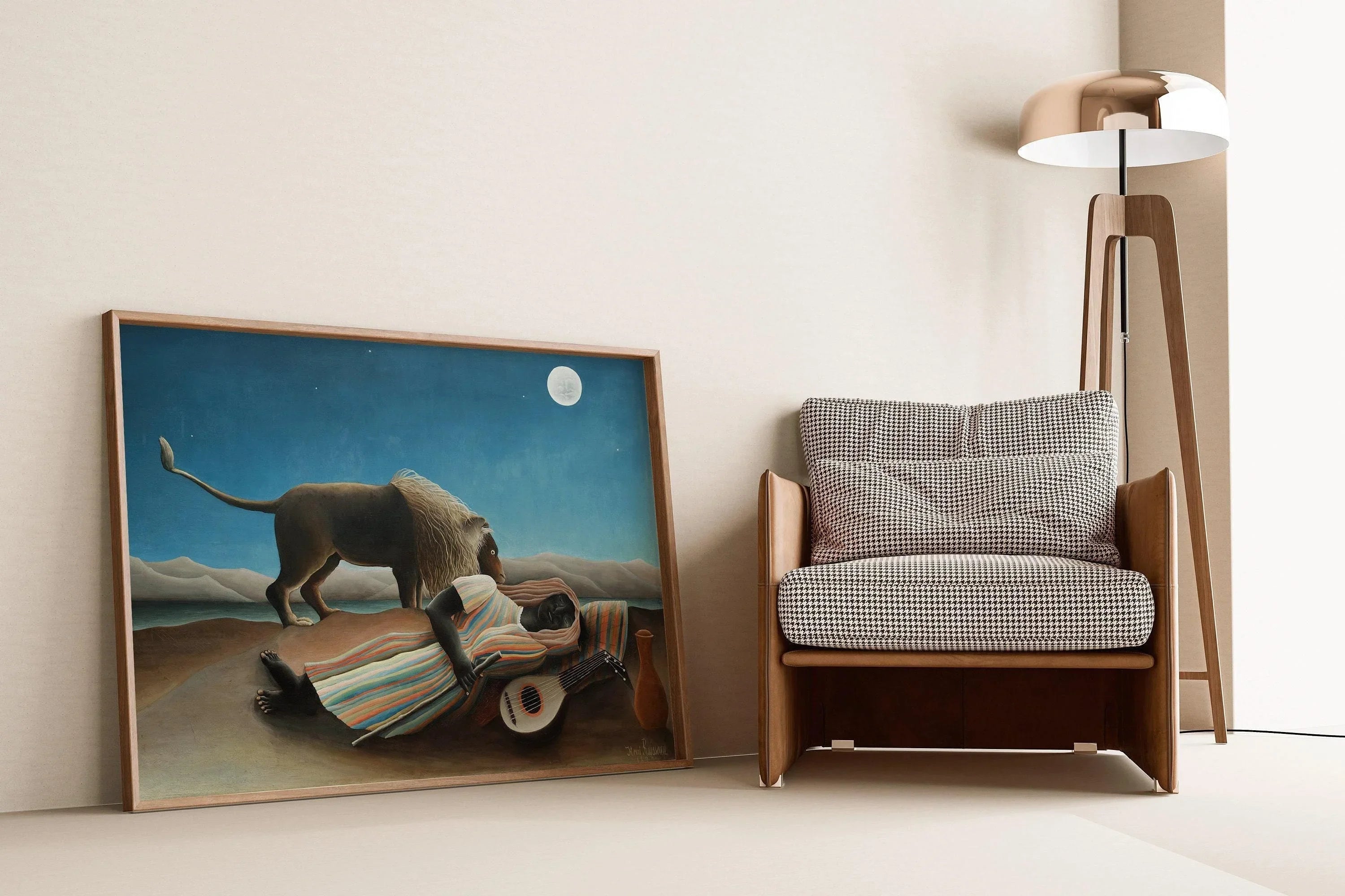 Henri Rousseau - The Sleeping Gypsy | Famous Art (available handframed or unframed)