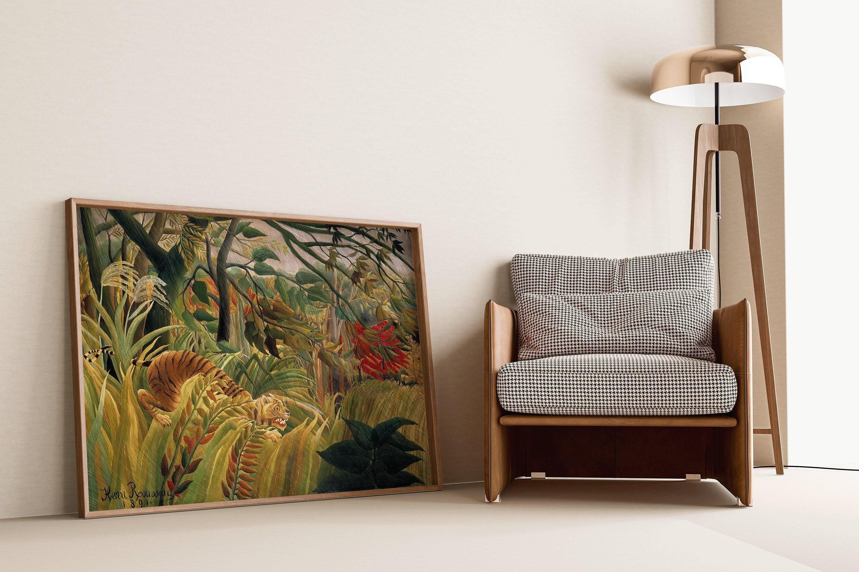 Henri Rousseau - Tiger in a Tropical Jungle | Famous Art (available handframed or unframed)
