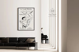 Henri Toulouse Lautrec - Ta Bouche | Famous Sketch Neutral Art Poster (available handframed or unframed)