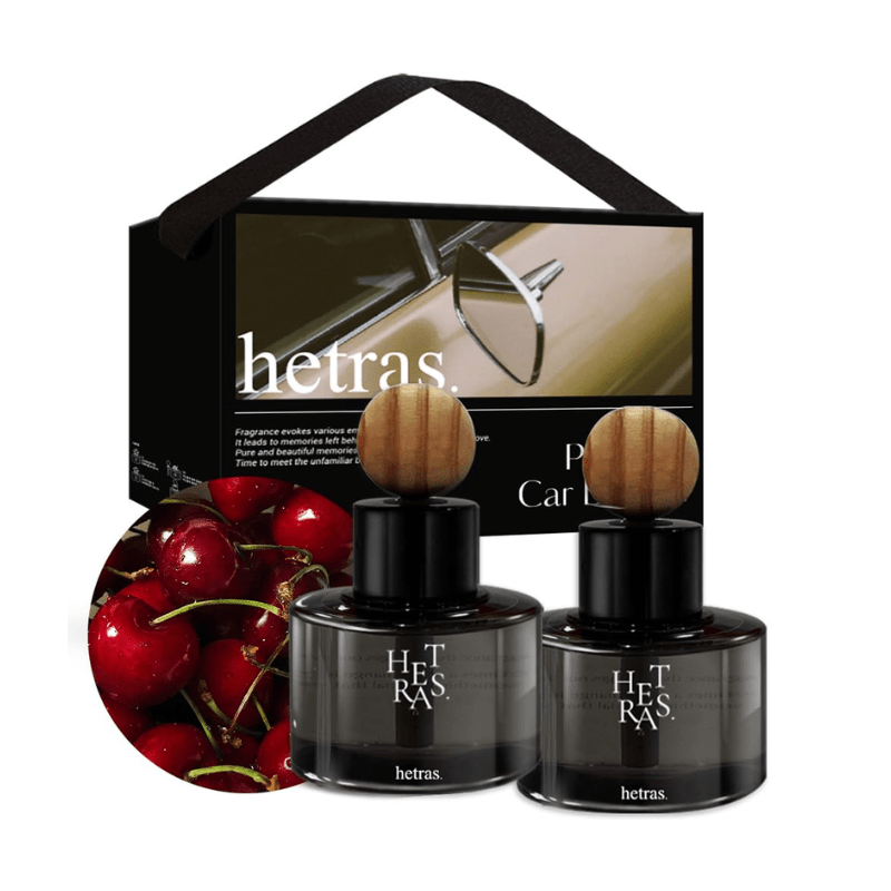 Hetras Premium Car Diffuser 77ml x 2 - Black Cherry