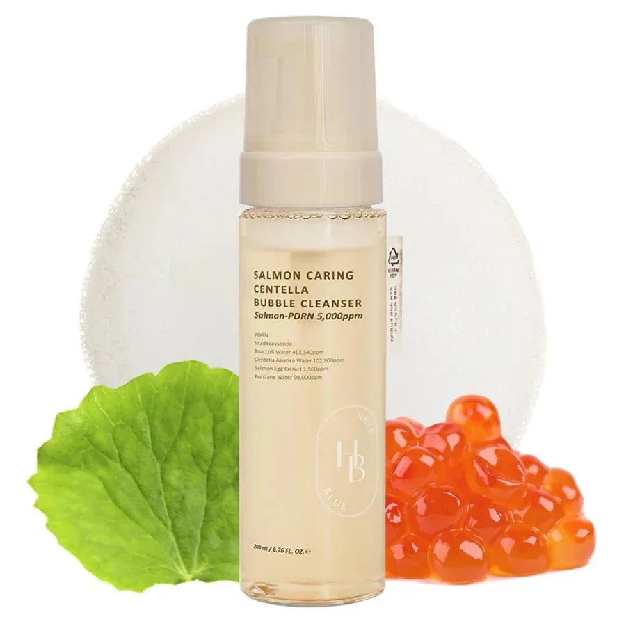 HEVEBLUE Salmon Caring Centella Bubble Cleanser 200ml