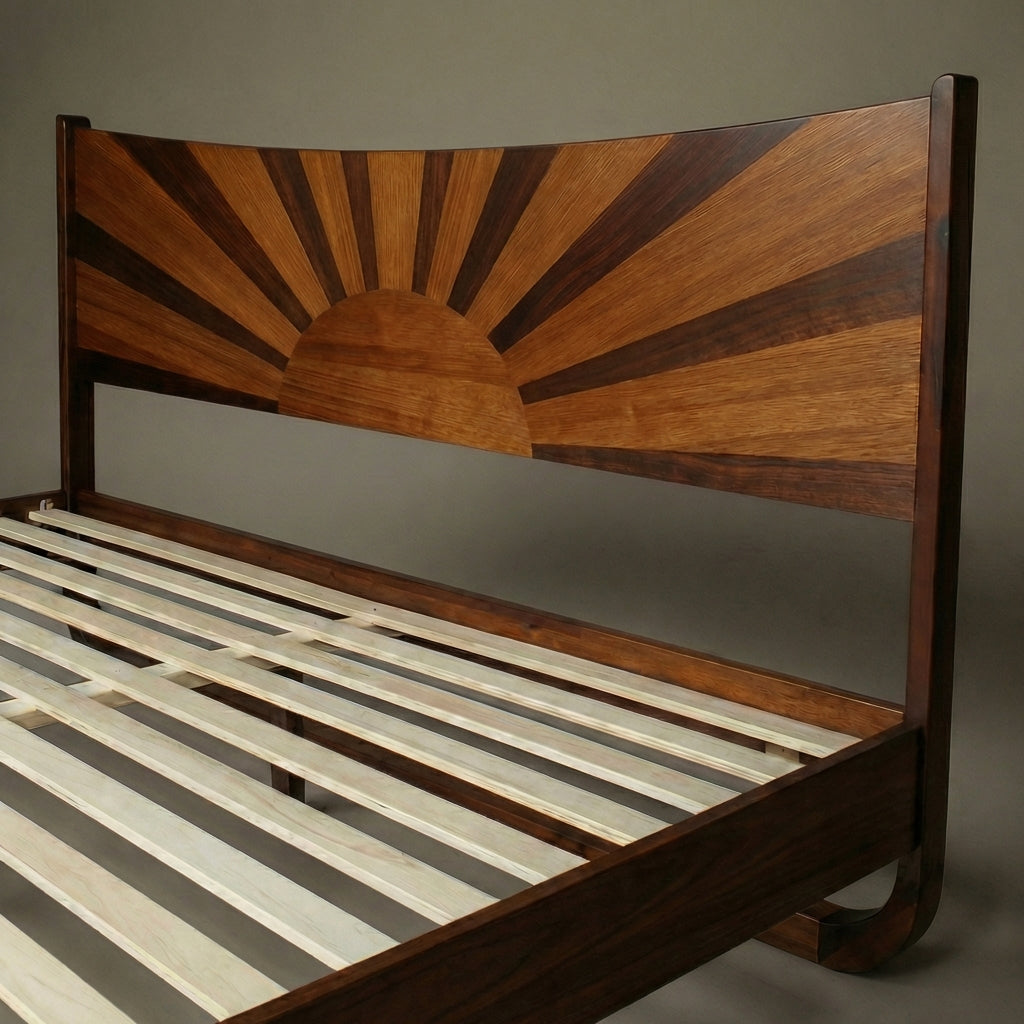 Sunset Solid Wood Bed Frame