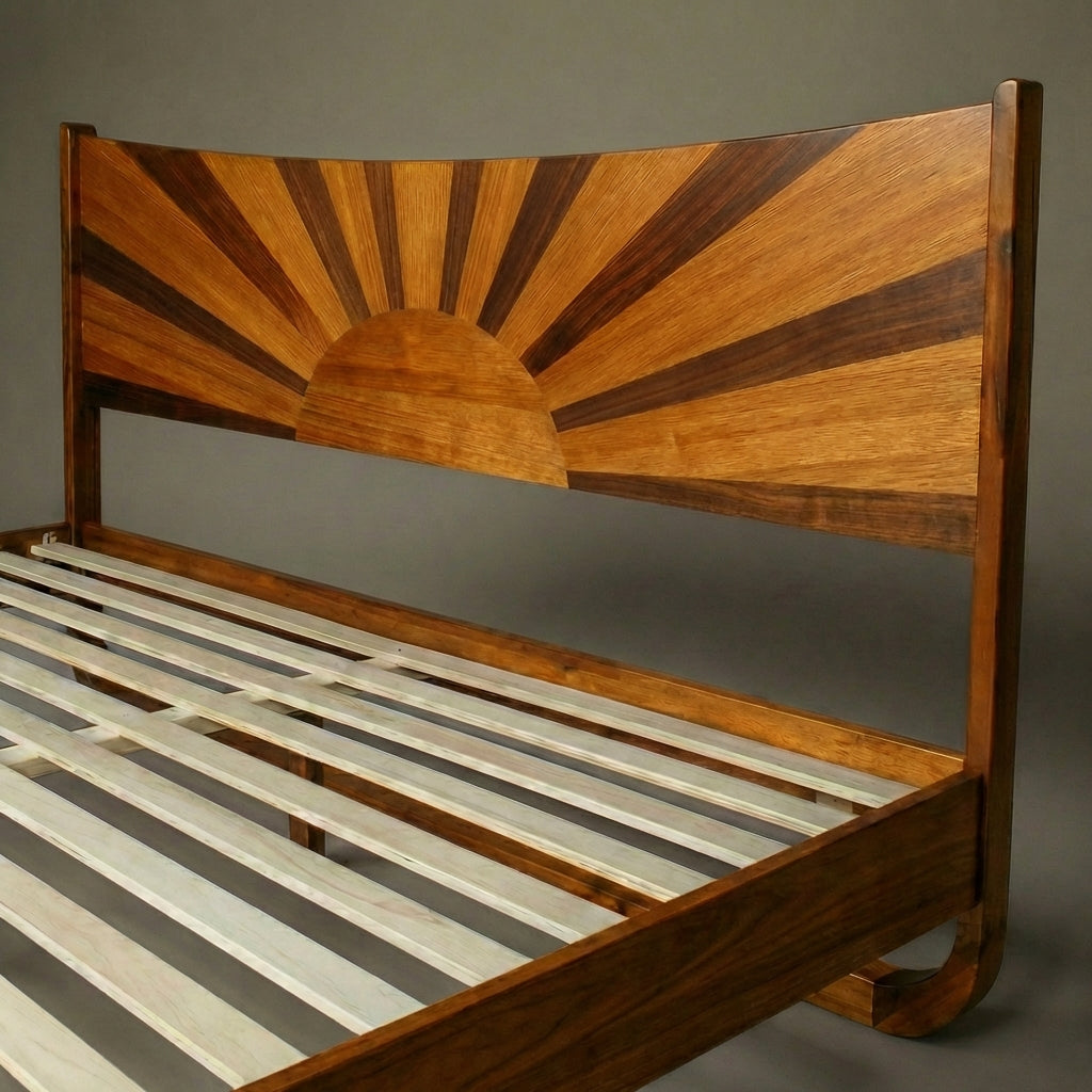 Sunset Solid Wood Bed Frame