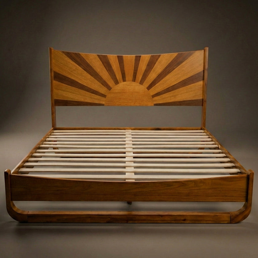 Sunset Solid Wood Bed Frame