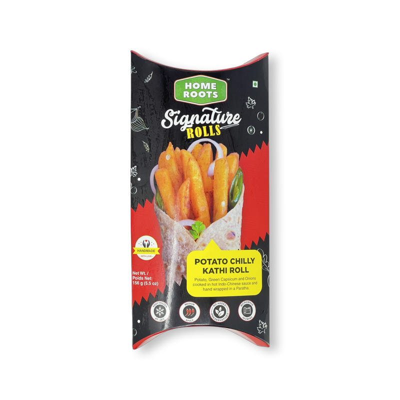 Home Roots Potato Chilli Kathi Roll 156g