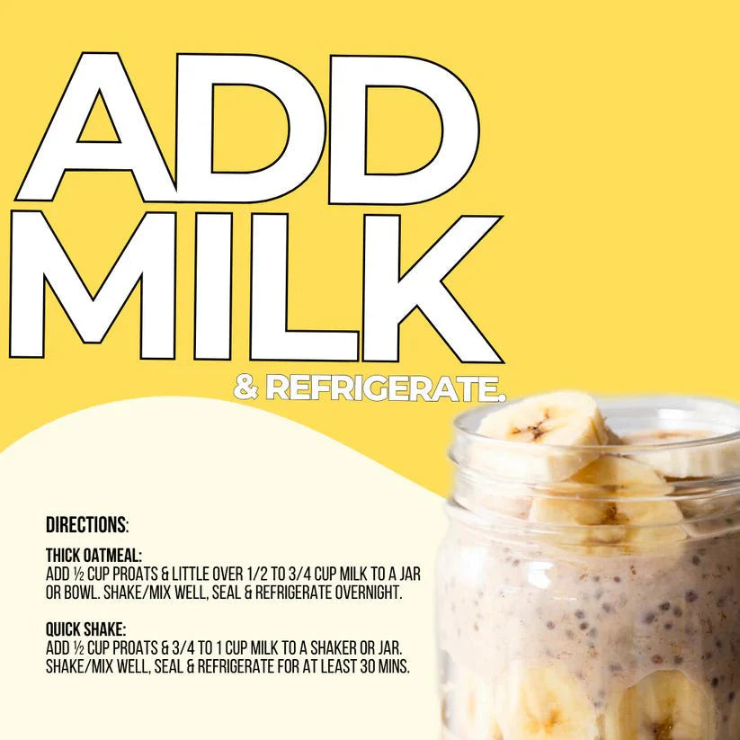 High Protein Oatmeal - Banana Cream Pie