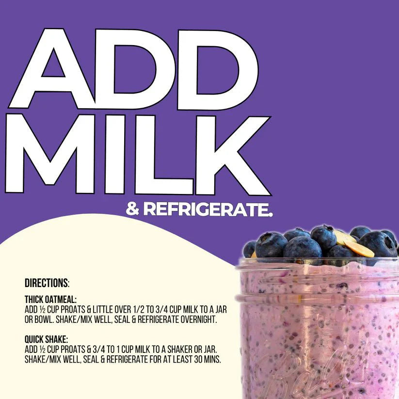High Protein Oatmeal - Blueberry Muffin