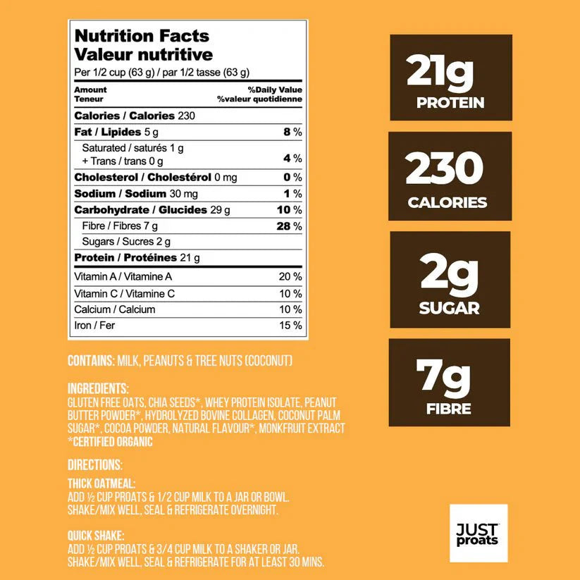 High Protein Oatmeal - Choco PB
