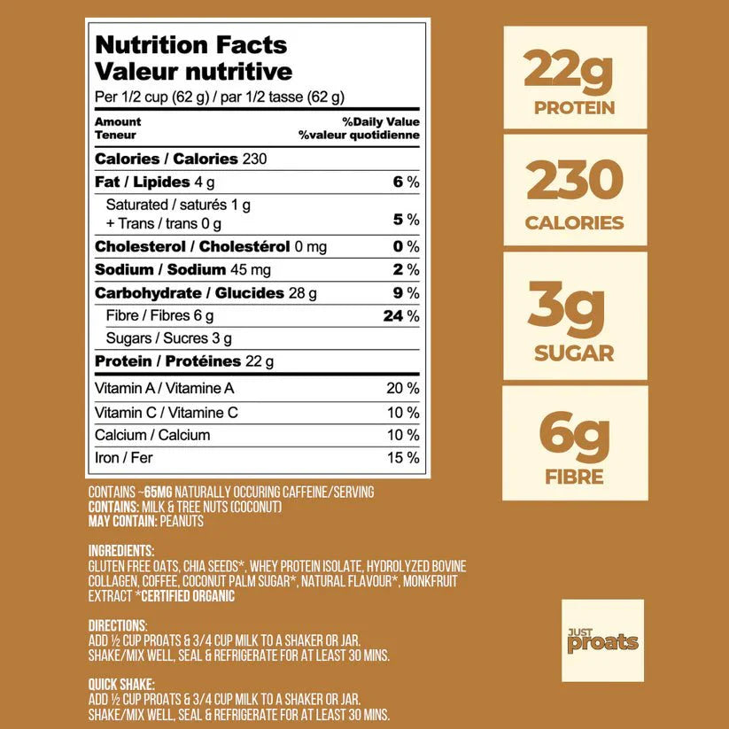 High Protein Oatmeal - Iced Cappuccino