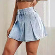 High Waist A- Line Pleated Skirt Casual All-match Retro
