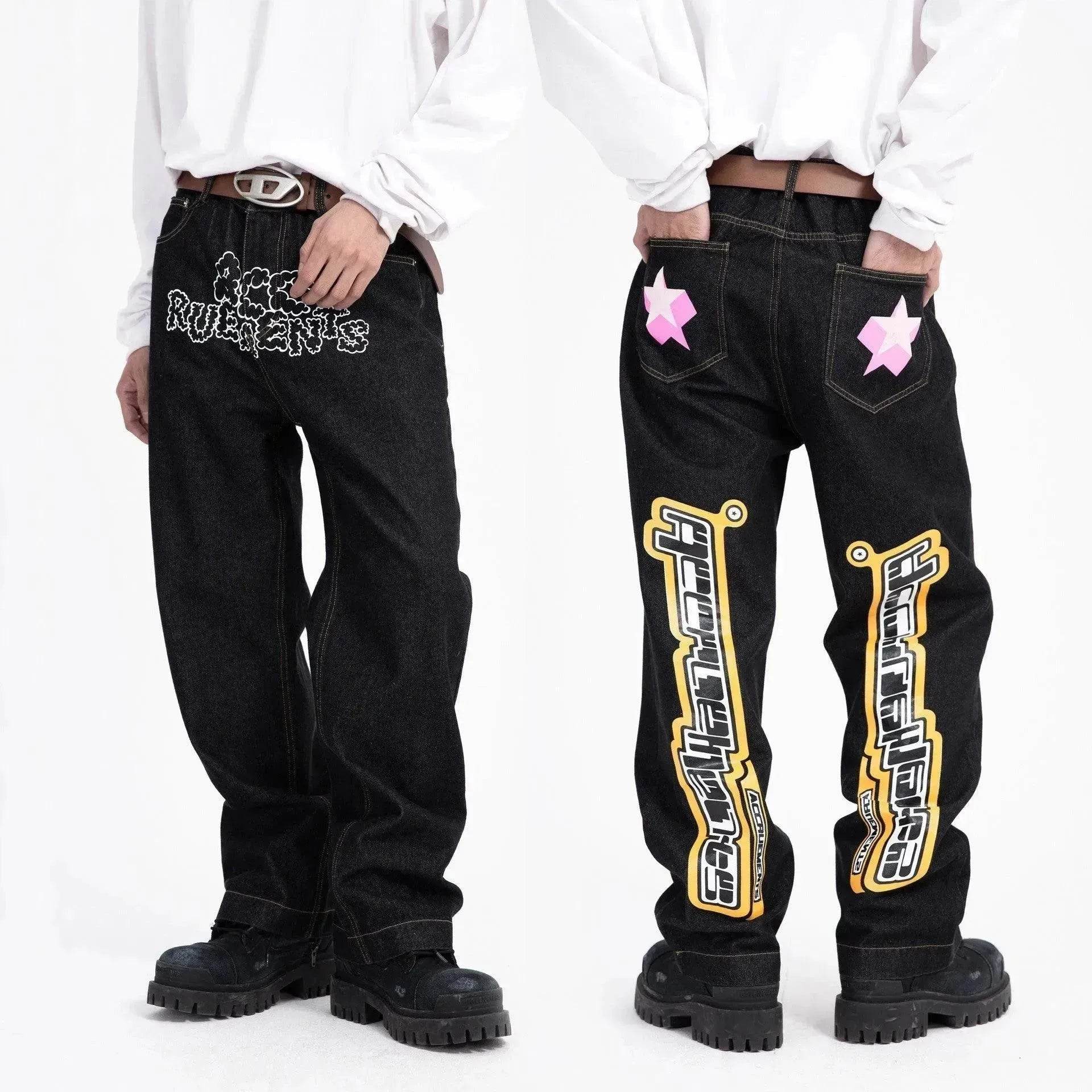 High Waist Jeans Original Slimming Trousers Men And Women