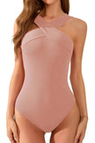 High Waist Slimming Sleeveless Summer Tight Waist Charming Jumpsuit