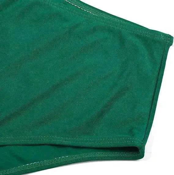 High Waist Split Swimsuit with Double Layer Lotus Leaf Design