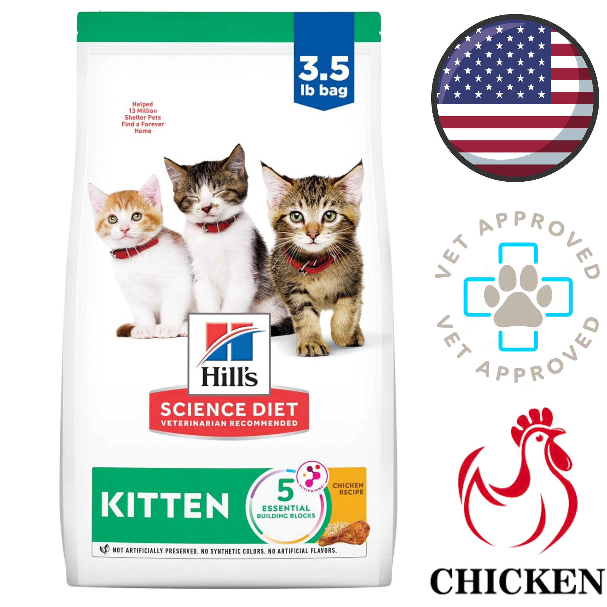 Hill's Science Diet - Chicken Kitten Dry Cat Food