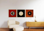 Hilma Af Klint STATEMENT TRIO Art| Abstract Vintage Art available framed 1x1