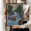 Hiroshi Yoshida Kurobe River Giclee Print: Vintage Japanese Woodblock Art