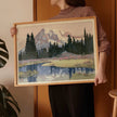 Hiroshi Yoshida Mount Rainier Print: Vintage Japanese Woodblock Art